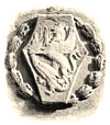 Bassorilievo in pietra dello stemma comunale di Volterra